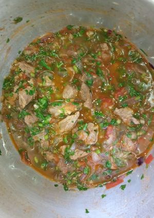 A picture of Meat stew.