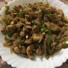 A picture of Dry Chicken chilli.