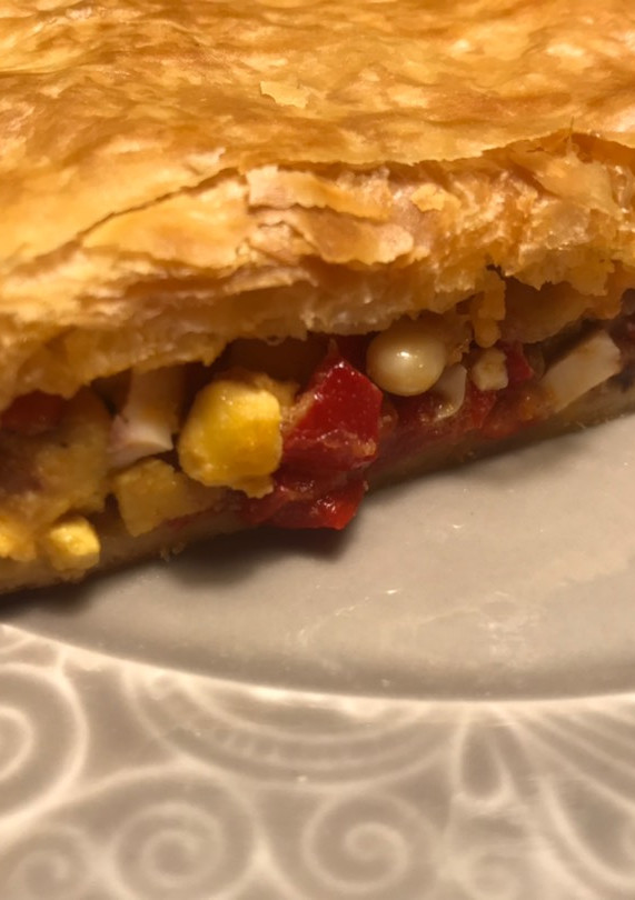 Una foto de Hojaldre relleno
