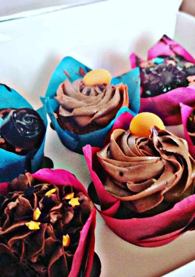 Шоколадні капкейки з кокосом 🧁