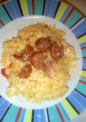 Una foto de Risotto con longanizas