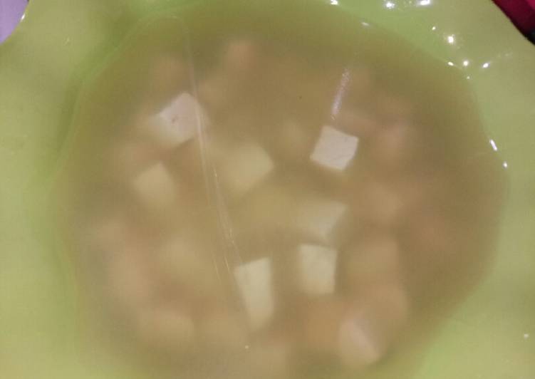 Soup tahu simple ala resto japan