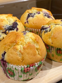 A picture of Blueberry Muffins.