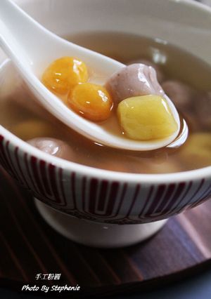 手作q軟芋圓地瓜圓 的食譜成品照片