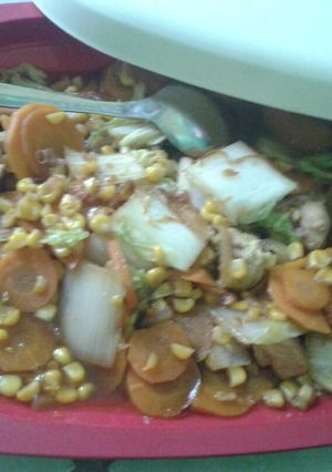 Foto resep Capcay sawi putih simple