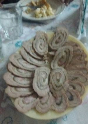 Una foto de Matambre relleno