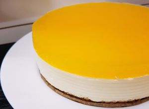 Hình của món Cheesecake xoài không cần lò nướng.