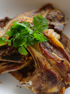 A picture of Lamb chops oven grill.