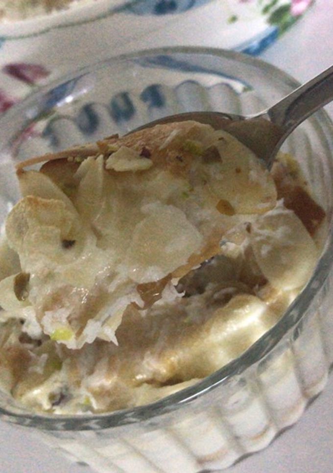 صورة لوصفة أم على بالكريمة