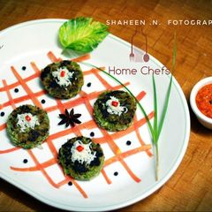 A picture of Palak Paneer Tikki.