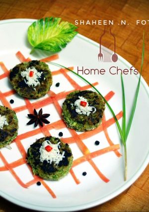 A picture of Palak Paneer Tikki.