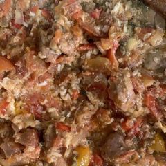 A picture of Chicken and egg sauce.