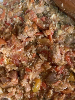 A picture of Chicken and egg sauce.
