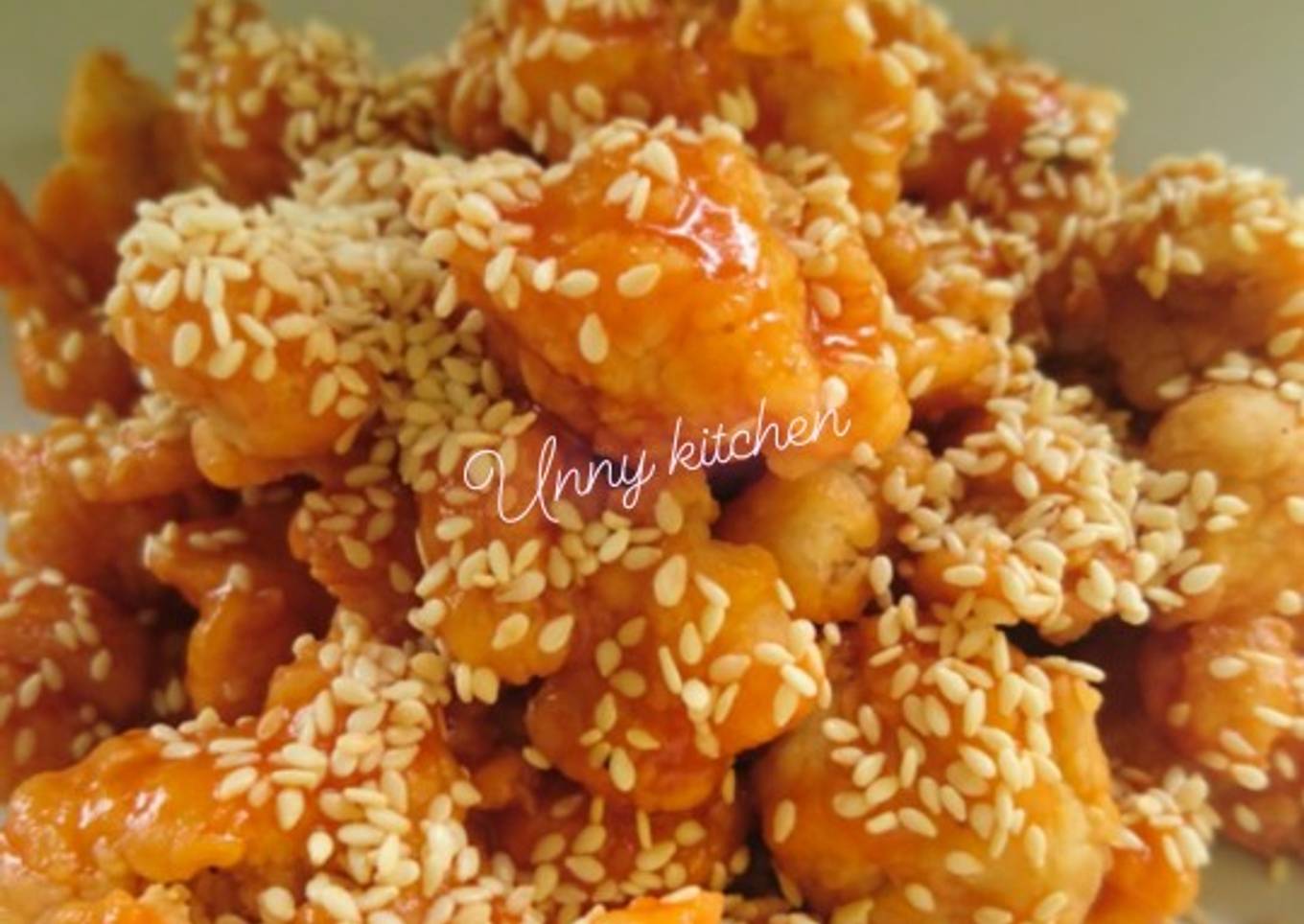 Ayam popcorn saos honey lemon