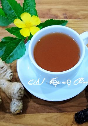 Hình của món Trà gừng táo tàu.