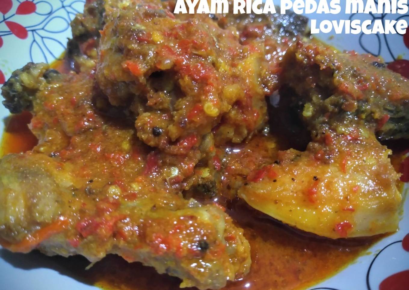 Ayam rica pedas manis