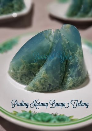 Foto resep Puding Karang Bunga Telang