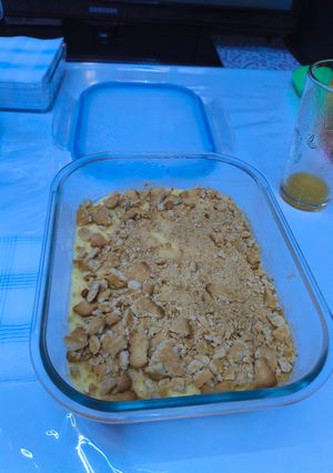 Una foto de Tarta de limón y galletas sin horno