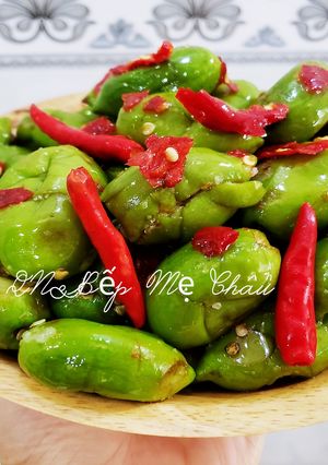 Hình của món Cà na đập muối ớt.