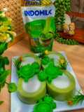 Matcha turtle silky pudding