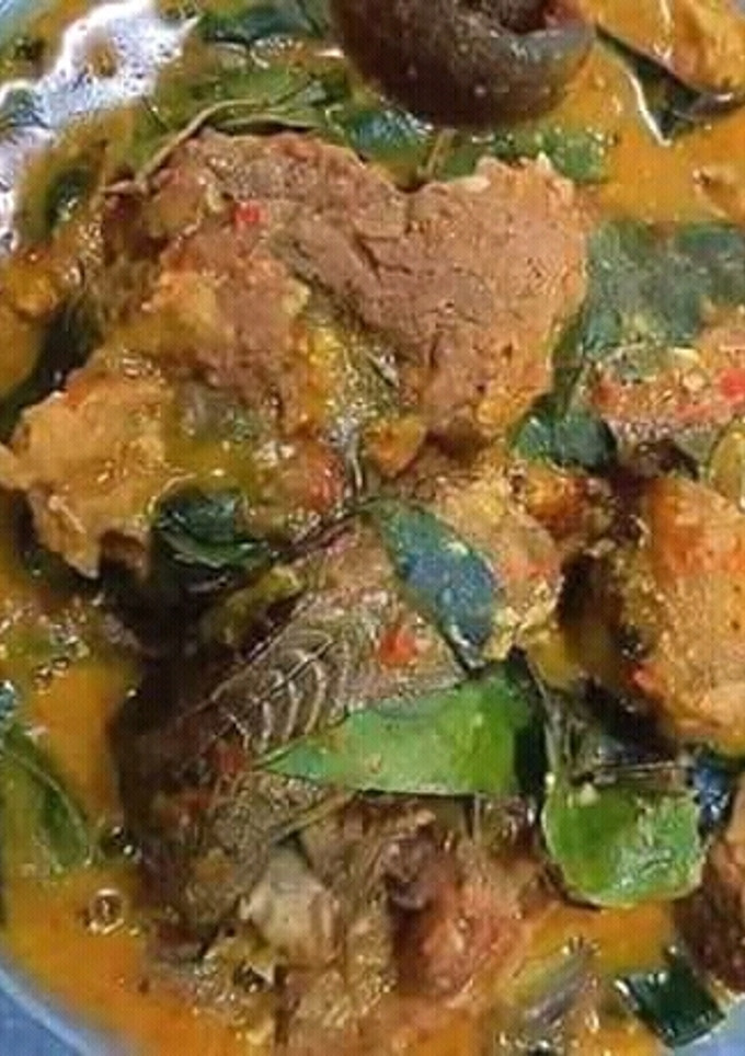A picture of Oha soup.
