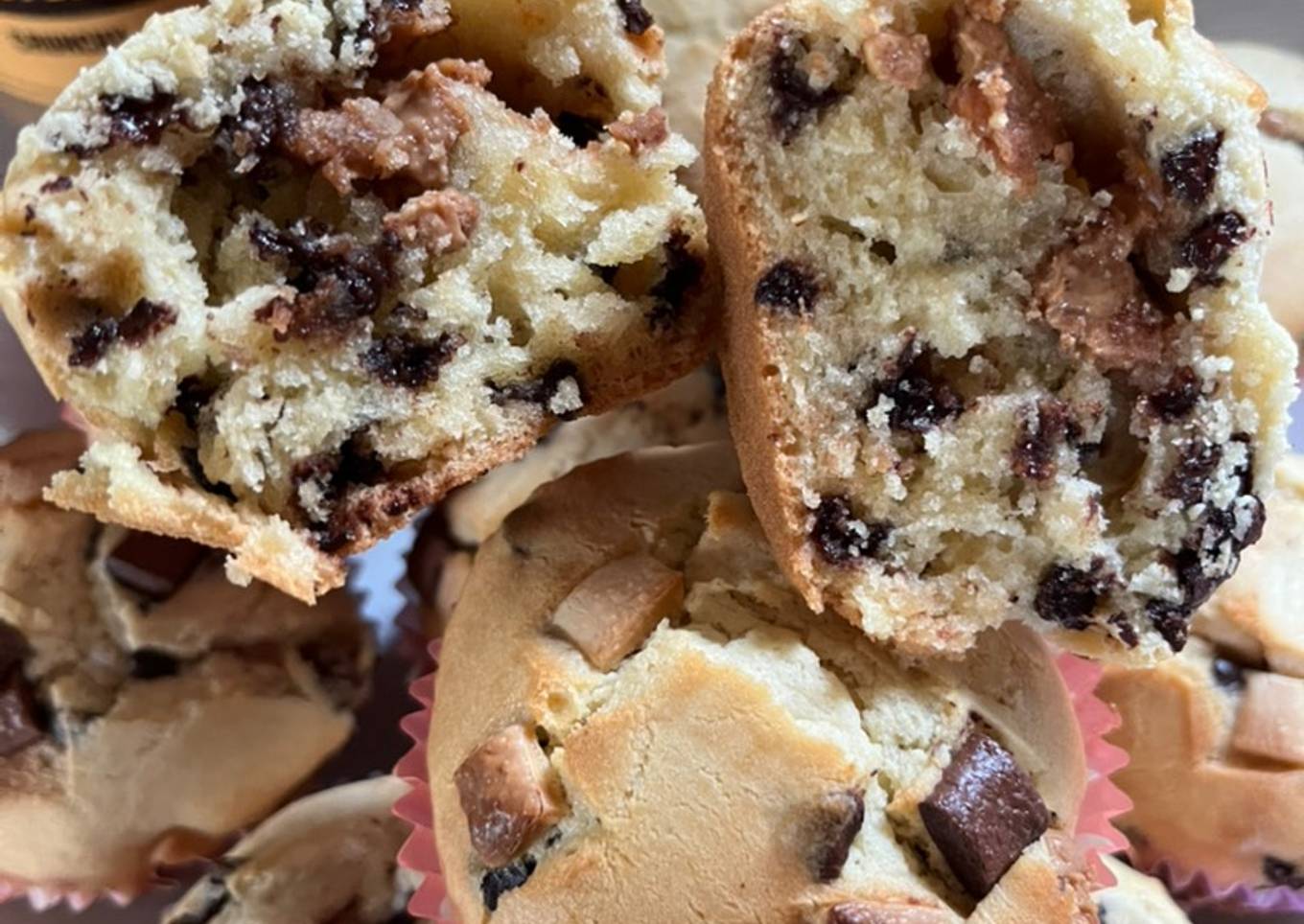 Muffins au cœur de beurre de cacahuète