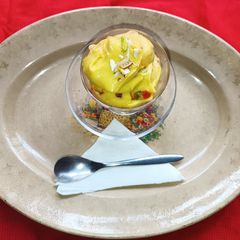 A picture of Mango Paneer Ice Cream (A Refreshing Treat).