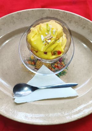 A picture of Mango Paneer Ice Cream (A Refreshing Treat).