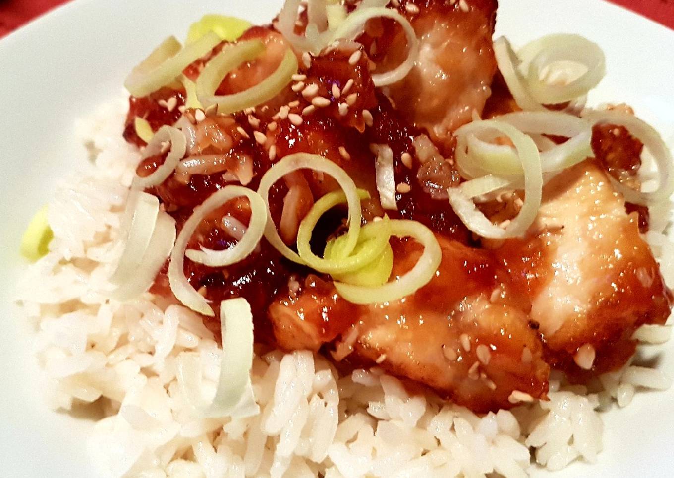 Pollo al estilo Chino (con Miel y Sésamo)