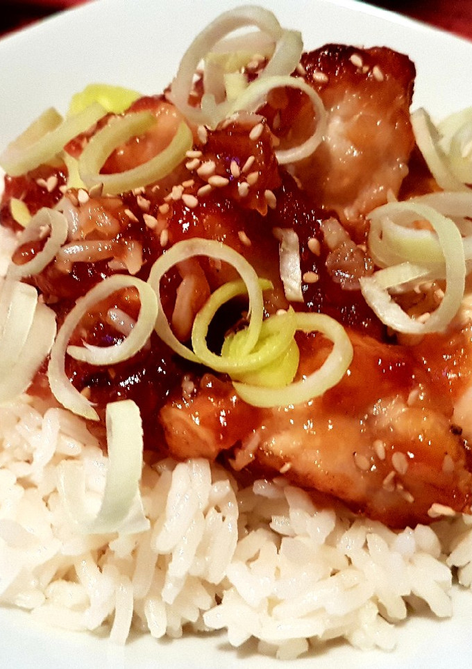 Una foto de Pollo al estilo Chino (con Miel y Sésamo)