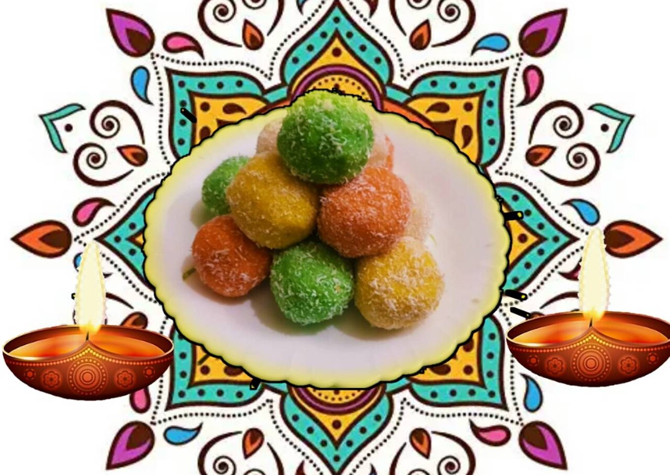Coconut ladoo recipe | Nariyal ladoo 