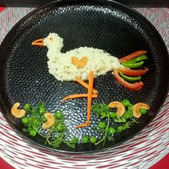 A picture of Barnyard Millets / Bhagar Peas Pulao.