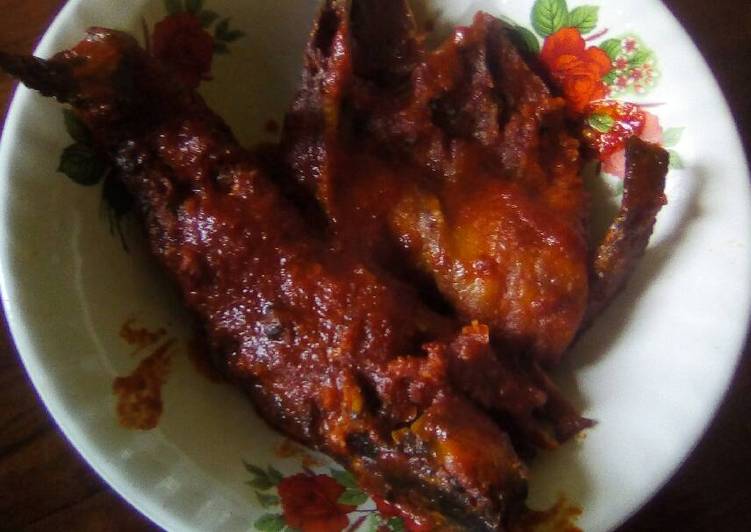 Bagaimana Membuat Masak habang haruan (masak merah ikan gabus), Lezat Sekali