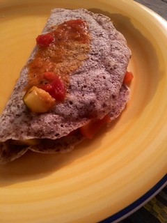 Una foto de Panqueque sin gluten. Relleno vegetariano