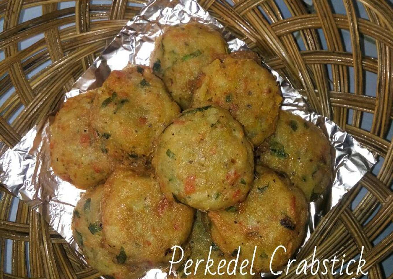 Perkedel Crab Sticks (Fried Potato Balls with Crab Sticks)