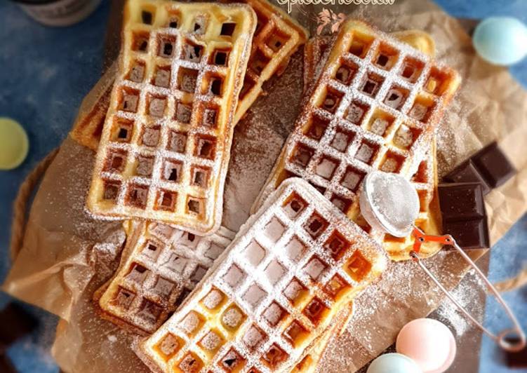 GAUFRES (LA RECETTE D'ALAIN LENOTRE)