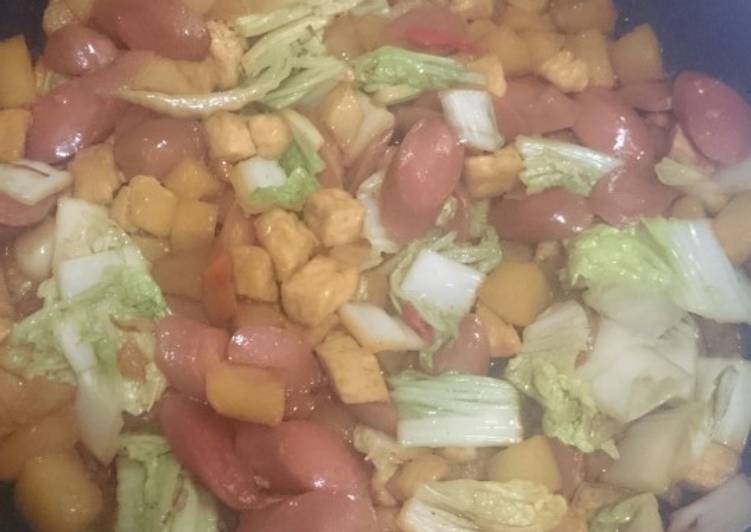 Oseng tahu sosis kentang simple banget