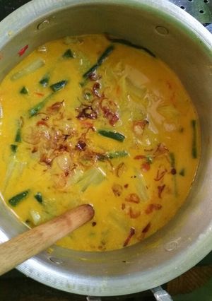Foto resep SawiKacang Kuah Kuning