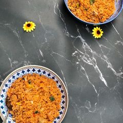 A picture of Jollof couscous.