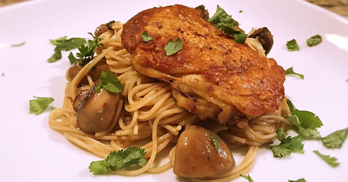 80 easy and tasty chicken thigh and pasta recipes by home cooks - Cookpad