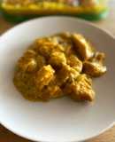 Pollo en salsa de mango al curry
