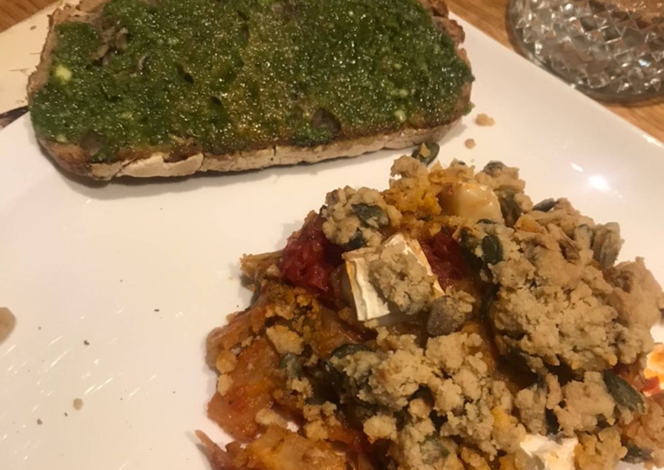 Crumble de hinojo (fenouille)