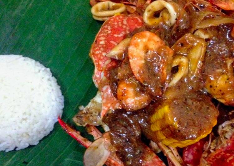 Resep Seafood dgn Sauce Bawang &amp; Lada Hitam Anti Gagal