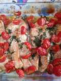 Salmone al forno con pomodorini