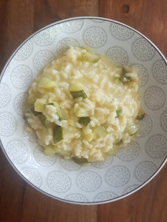 Une photo de Risotto courgettes