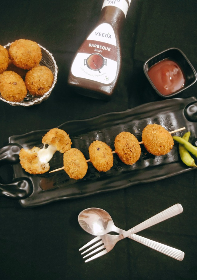 चीज़ी पोटैटो बाईट (cheesy potato bites recipe in Hindi) रेसिपी मुख्य फोटो