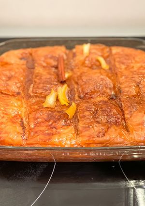 Une photo de Galaktoboureko 🇬🇷 dessert grec