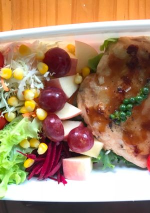 รูปของ สเต็กอกไก่อบ เครื่องเทศ (คลีน)