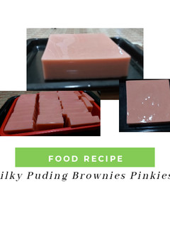 Foto resep Silky Puding Brownies Pinkies