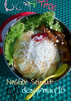 Foto resep NasGor Selimut 🌈🌼
